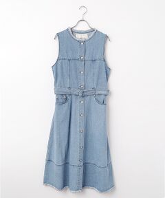 INGEBORG / インゲボルグ ミニ丈・ひざ丈ワンピース | 10ozデニムワンピース