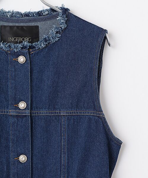 INGEBORG / インゲボルグ ミニ丈・ひざ丈ワンピース | 10ozデニムワンピース | 詳細2