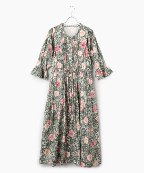 INGEBORG / インゲボルグ ロング・マキシ丈ワンピース | エトワールローズpt.ワンピース（オリーブ）