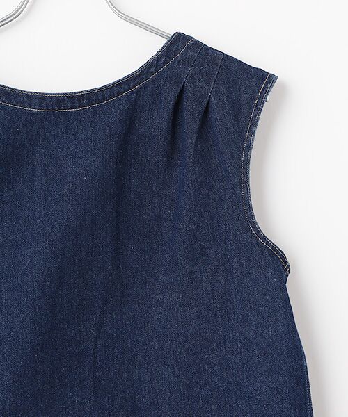 INGEBORG / インゲボルグ シャツ・ブラウス | 10ozデニムノースリーブブラウス | 詳細2