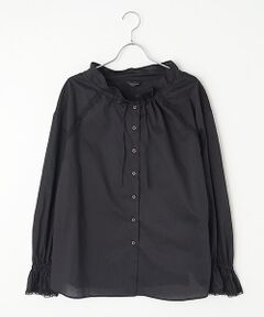 INGEBORG / インゲボルグ シャツ・ブラウス | 【INGEBORG Blanche (インゲボルグ ブランシェ)】タイプライターギャザーブラウス