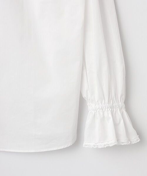 INGEBORG / インゲボルグ シャツ・ブラウス | 【INGEBORG Blanche (インゲボルグ ブランシェ)】タイプライターギャザーブラウス | 詳細4