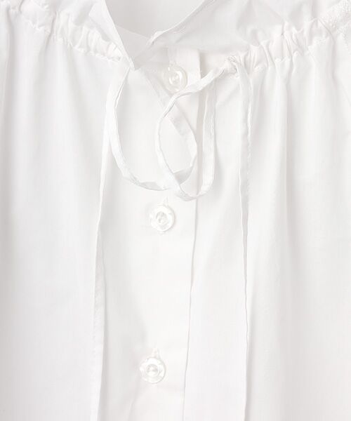 INGEBORG / インゲボルグ シャツ・ブラウス | 【INGEBORG Blanche (インゲボルグ ブランシェ)】タイプライターギャザーブラウス | 詳細5