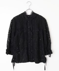 INGEBORG / インゲボルグ シャツ・ブラウス | フラワーレースフード付きブラウス