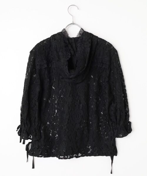 INGEBORG / インゲボルグ シャツ・ブラウス | フラワーレースフード付きブラウス | 詳細1