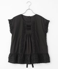 INGEBORG / インゲボルグ シャツ・ブラウス | 【INGEBORG Blanche (インゲボルグ ブランシェ)】フレンチスリーブブラウス