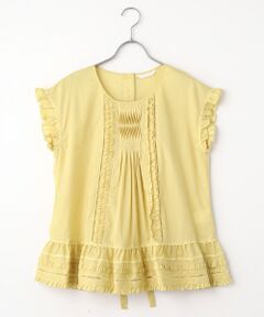 INGEBORG / インゲボルグ シャツ・ブラウス | 【INGEBORG Blanche (インゲボルグ ブランシェ)】フレンチスリーブブラウス