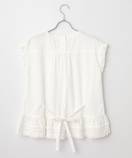 INGEBORG / インゲボルグ シャツ・ブラウス | 【INGEBORG Blanche (インゲボルグ ブランシェ)】フレンチスリーブブラウス | 詳細1