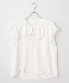 INGEBORG / インゲボルグ シャツ・ブラウス | 【INGEBORG Blanche (インゲボルグ ブランシェ)】フレアーカラーブラウス