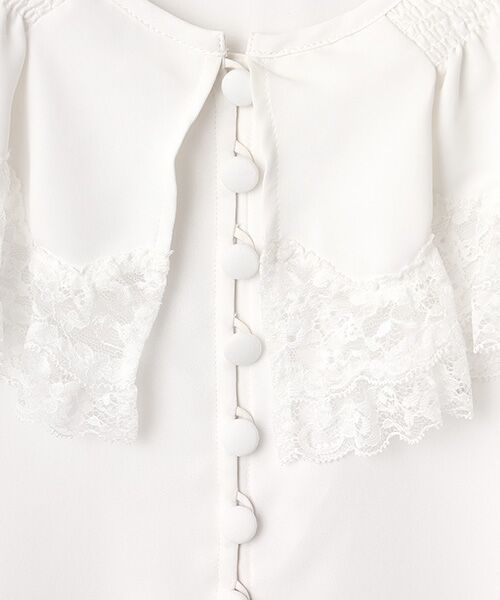 INGEBORG / インゲボルグ シャツ・ブラウス | 【INGEBORG Blanche (インゲボルグ ブランシェ)】フレアーカラーブラウス | 詳細4