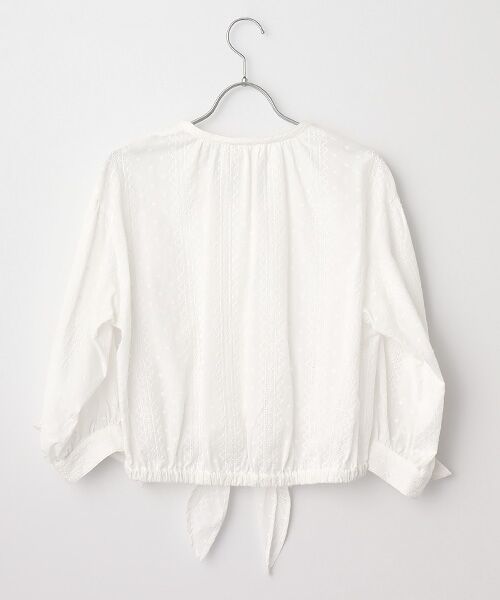 INGEBORG / インゲボルグ シャツ・ブラウス | 【INGEBORG Blanche (インゲボルグ ブランシェ)】コットン刺繍ブラウス | 詳細1