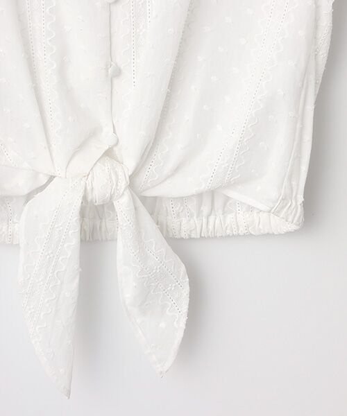 INGEBORG / インゲボルグ シャツ・ブラウス | 【INGEBORG Blanche (インゲボルグ ブランシェ)】コットン刺繍ブラウス | 詳細4