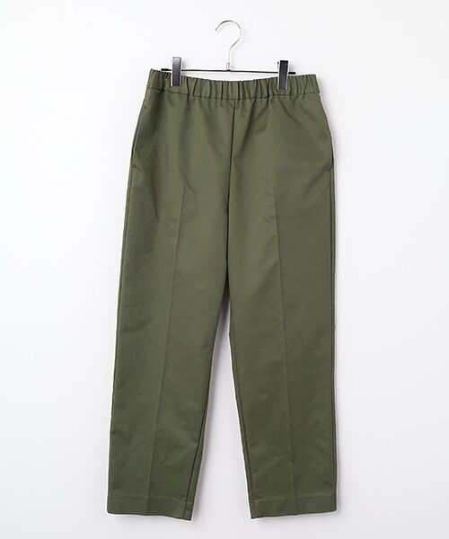 INGEBORG / インゲボルグ その他パンツ | ツイルストレッチクロップドパンツ（オリーブ）