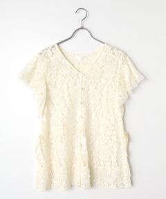 INGEBORG / インゲボルグ ベスト | フラワーレースフレアースリーブベスト