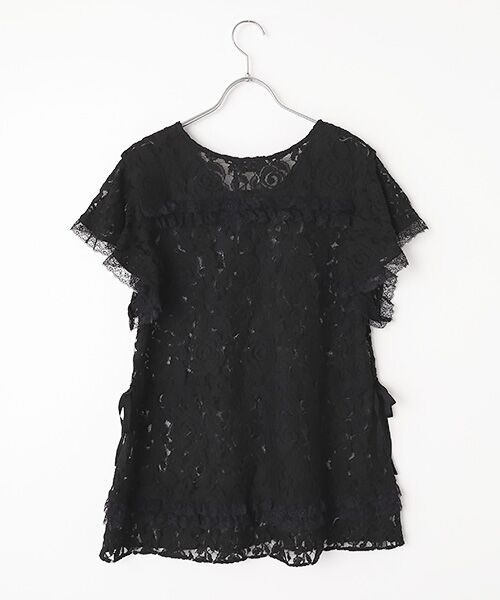 INGEBORG / インゲボルグ ベスト | フラワーレースフレアースリーブベスト | 詳細1