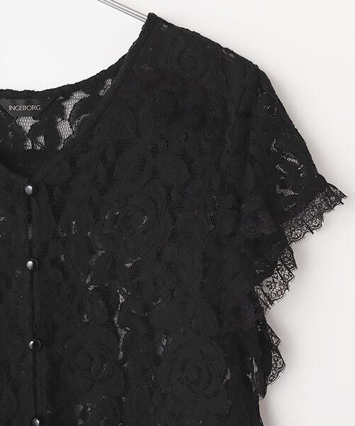 INGEBORG / インゲボルグ ベスト | フラワーレースフレアースリーブベスト | 詳細2