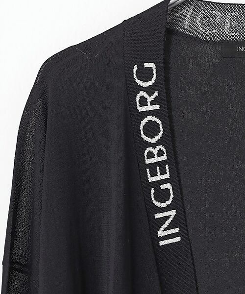 INGEBORG / インゲボルグ カーディガン・ボレロ | ロゴ使いニットカーディガン | 詳細1