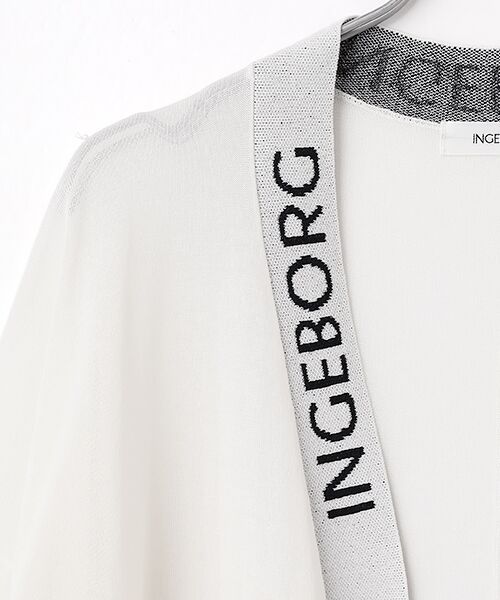 INGEBORG / インゲボルグ カーディガン・ボレロ | ロゴ使いニットカーディガン | 詳細2
