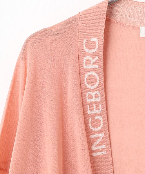 INGEBORG / インゲボルグ カーディガン・ボレロ | ロゴ使いニットカーディガン | 詳細3