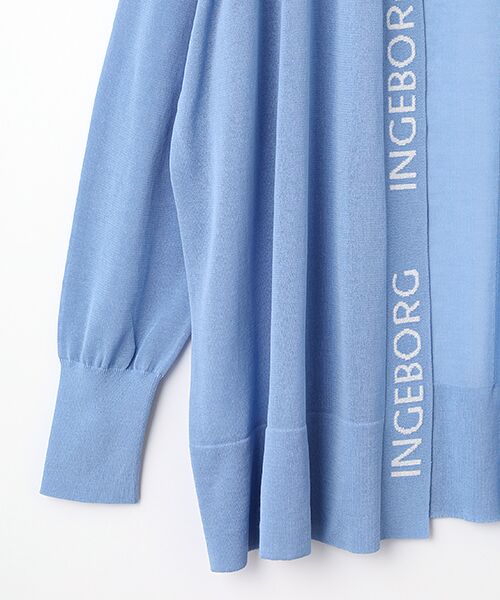 INGEBORG / インゲボルグ カーディガン・ボレロ | ロゴ使いニットカーディガン | 詳細6