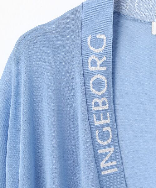 INGEBORG / インゲボルグ カーディガン・ボレロ | ロゴ使いニットカーディガン | 詳細7