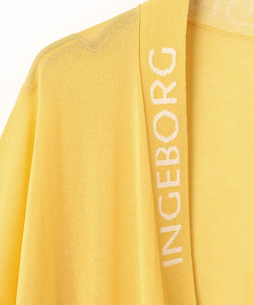 INGEBORG / インゲボルグ カーディガン・ボレロ | ロゴ使いニットカーディガン | 詳細8
