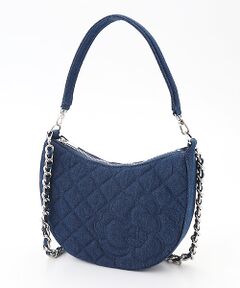 INGEBORG / インゲボルグ ハンドバッグ | カメリア刺繍デニムバッグ