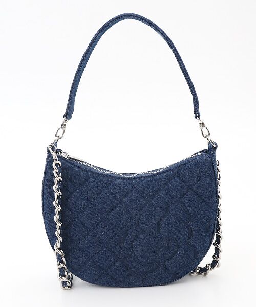 INGEBORG / インゲボルグ ハンドバッグ | カメリア刺繍デニムバッグ | 詳細1