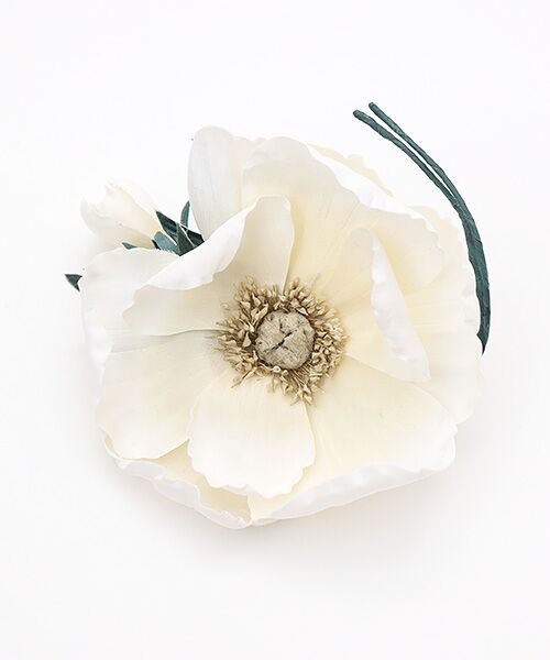 INGEBORG / インゲボルグ ブローチ・コサージュ | アネモネコサージュ（シロ）