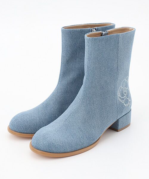 INGEBORG / インゲボルグ ブーツ（ショート丈） | デニムブーツ（ブリーチ）