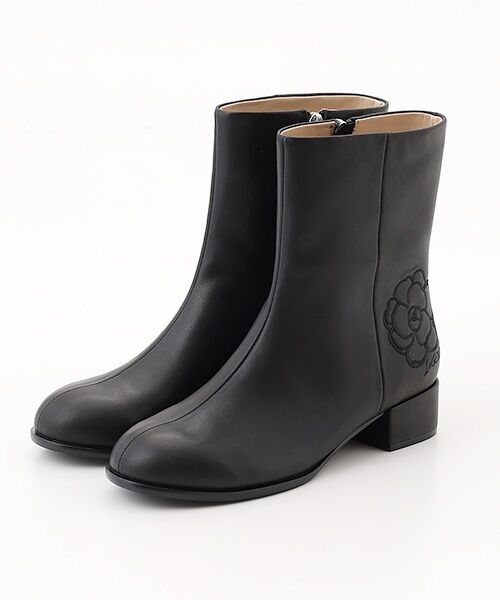 INGEBORG / インゲボルグ ブーツ（ショート丈） | レザーブーツ（クロ）