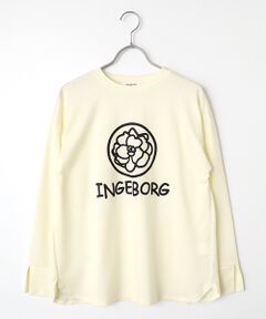 INGEBORG / インゲボルグ カットソー | カメリアロゴワンポイントpt.カットソー