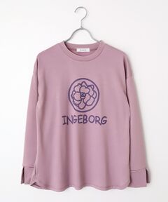 INGEBORG / インゲボルグ カットソー | カメリアロゴワンポイントpt.カットソー