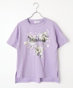 INGEBORG / インゲボルグ Tシャツ | アネモネワンポイントpt.Tシャツ