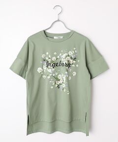 INGEBORG / インゲボルグ Tシャツ | アネモネワンポイントpt.Tシャツ