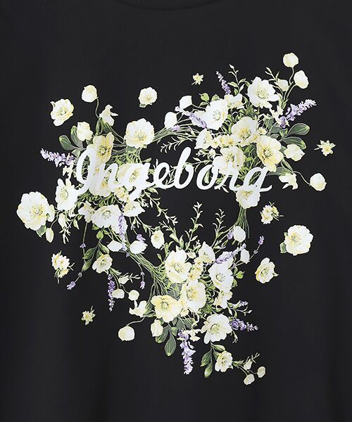 INGEBORG / インゲボルグ Tシャツ | アネモネワンポイントpt.Tシャツ | 詳細4