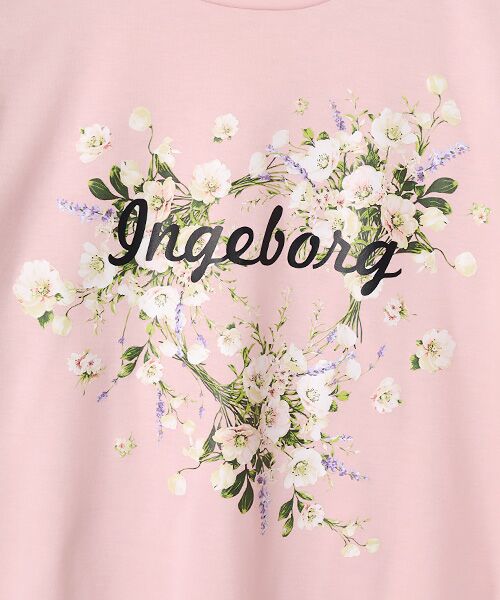 INGEBORG / インゲボルグ Tシャツ | アネモネワンポイントpt.Tシャツ | 詳細8