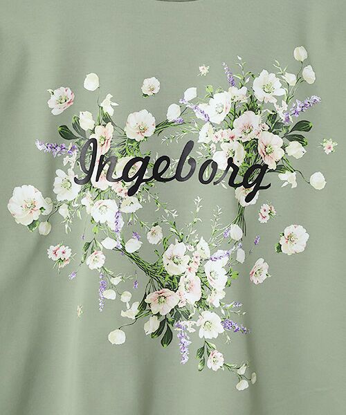 INGEBORG / インゲボルグ Tシャツ | アネモネワンポイントpt.Tシャツ | 詳細9