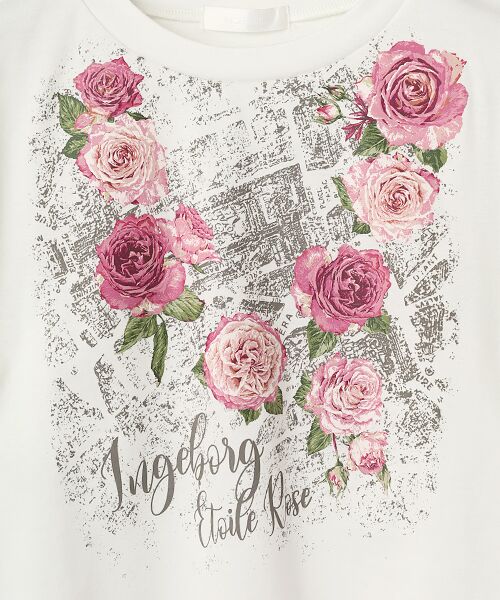 INGEBORG / インゲボルグ Tシャツ | エトワールローズワンポイントpt.カットソー | 詳細2
