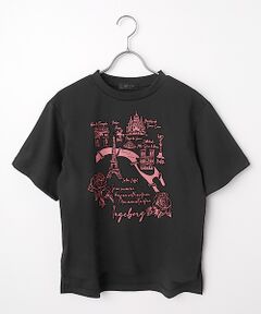 INGEBORG / インゲボルグ Tシャツ | フレンチアートプリントカットソー