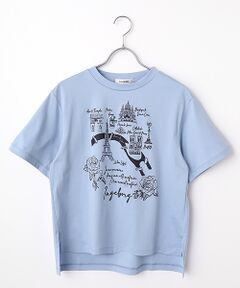 INGEBORG / インゲボルグ Tシャツ | フレンチアートプリントカットソー