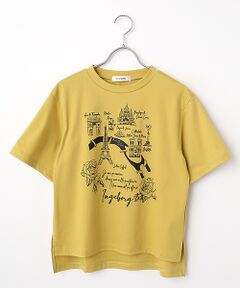 INGEBORG / インゲボルグ Tシャツ | フレンチアートプリントカットソー