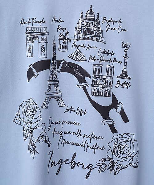 INGEBORG / インゲボルグ Tシャツ | フレンチアートプリントカットソー | 詳細7
