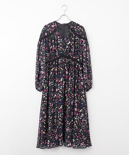 INGEBORG / インゲボルグ ロング・マキシ丈ワンピース | リトルガーデンpt.ワンピース（クロ）