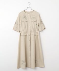 INGEBORG / インゲボルグ ロング・マキシ丈ワンピース | 透かしコード刺繍ワンピース