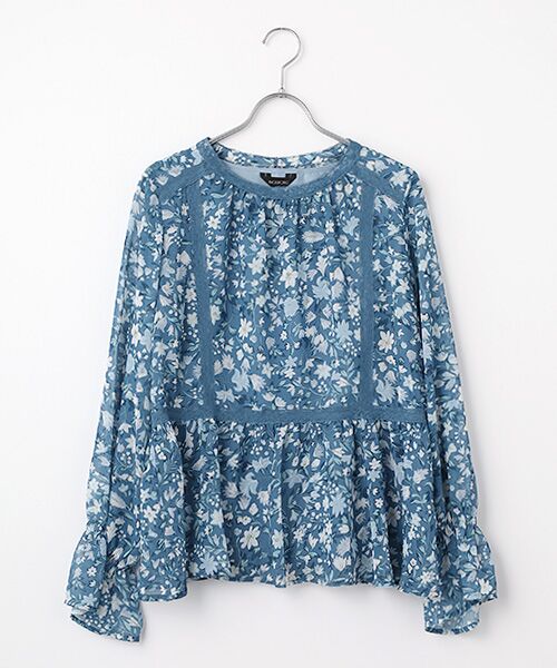 INGEBORG / インゲボルグ シャツ・ブラウス | リトルガーデンpt.ブラウス（ブルー）