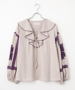 INGEBORG / インゲボルグ シャツ・ブラウス | ボヘミアン刺繍ブラウス