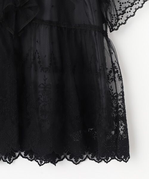 INGEBORG / インゲボルグ シャツ・ブラウス | オリジナルローズチュールブラウス | 詳細3