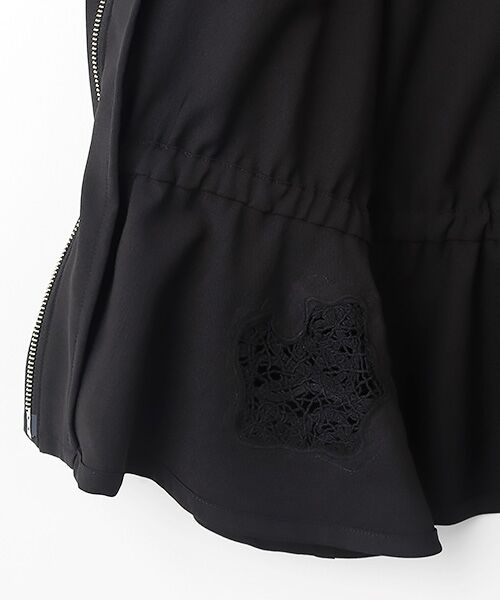 INGEBORG / インゲボルグ ノーカラージャケット | 透かしコード刺繍ノーカラージャケット | 詳細4