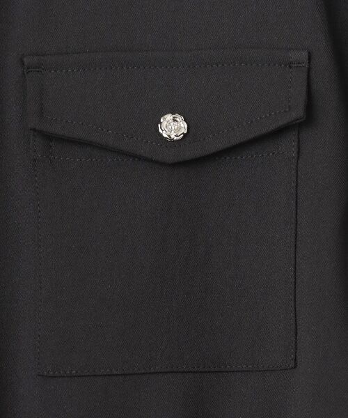 INGEBORG / インゲボルグ ノーカラージャケット | 透かしコード刺繍ノーカラージャケット | 詳細5